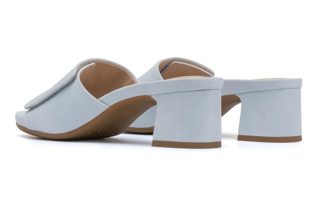 Avenue Slide Light Blue Suede | Women ABEO Footwear Dress