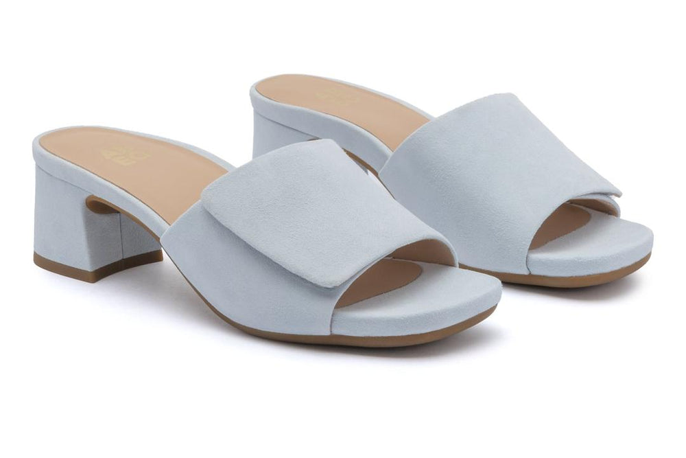 Avenue Slide Light Blue Suede | Women ABEO Footwear Dress