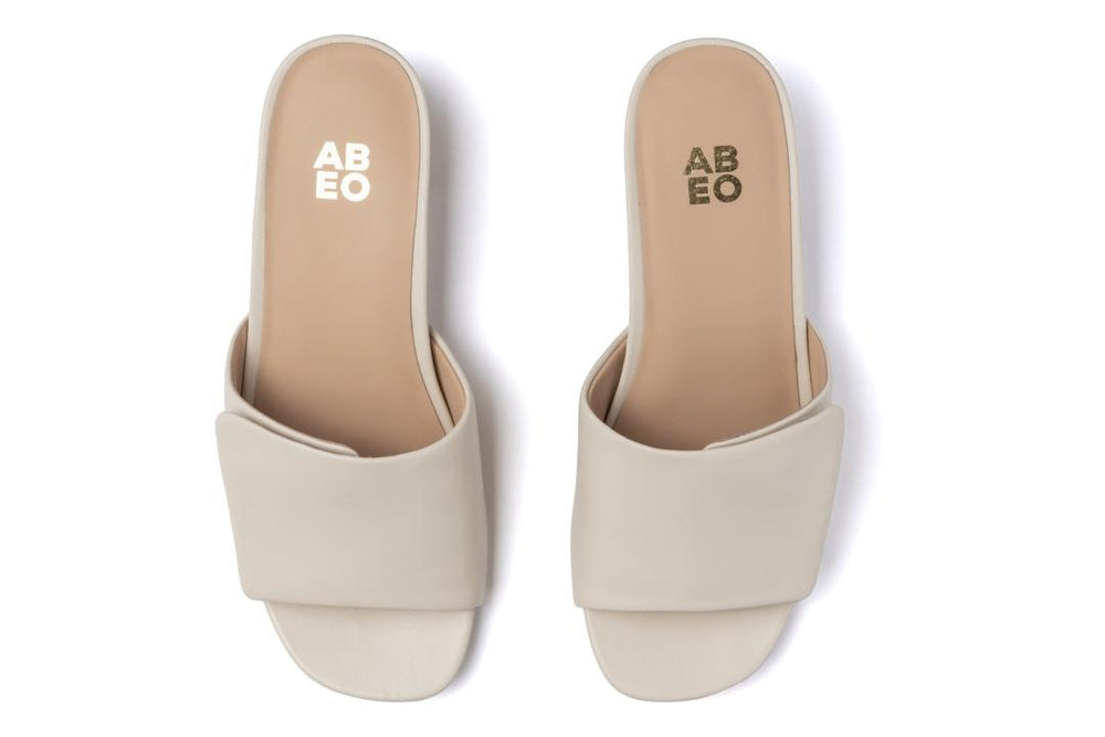 Avenue Slide Off White Leather | Women ABEO Footwear Dress