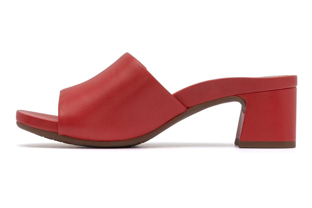 Avenue Slide Red Leather | Women ABEO Footwear Dress