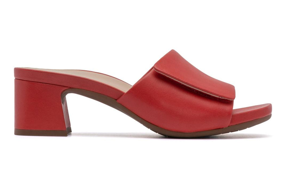 Avenue Slide Red Leather | Women ABEO Footwear Dress