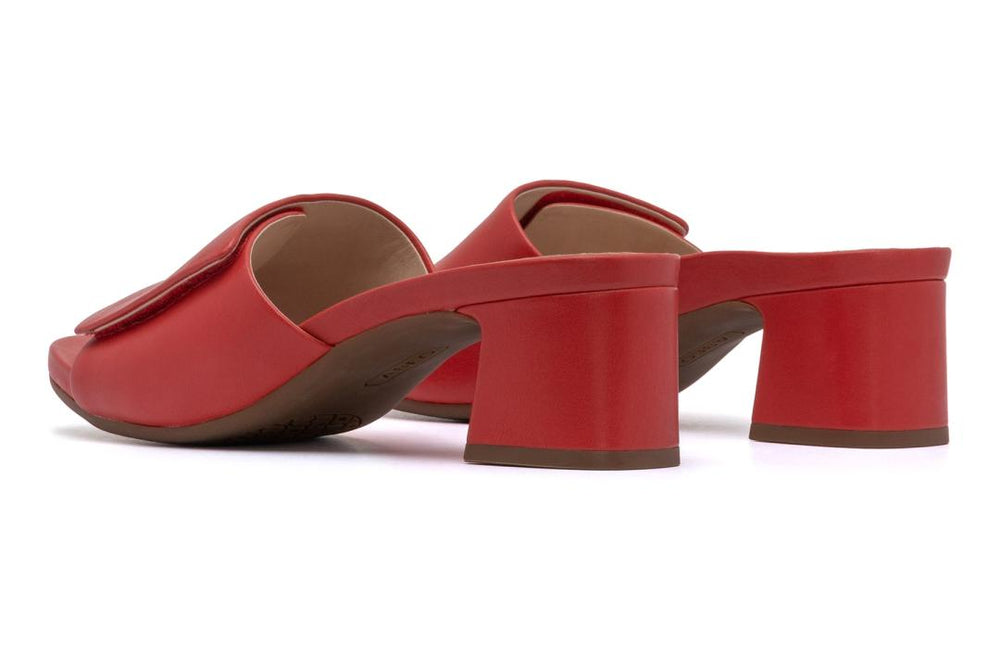 Avenue Slide Red Leather | Women ABEO Footwear Dress