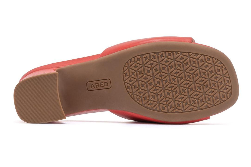 Avenue Slide Red Leather | Women ABEO Footwear Dress