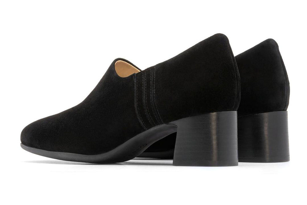Avenue Slip On Black Suede | Women ABEO Footwear Dress