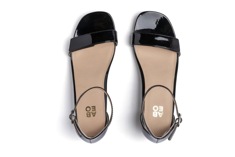 Avenue Strap Black Patent | Women ABEO Footwear Dress