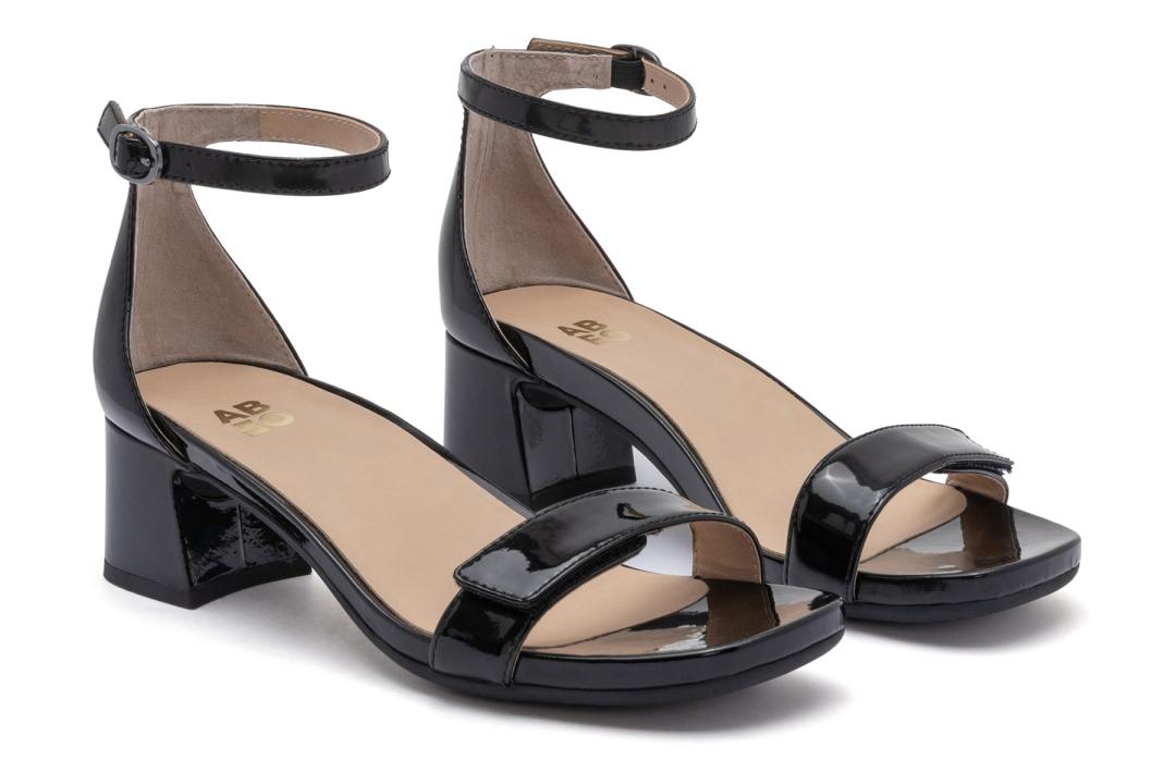Avenue Strap Black Patent | Women ABEO Footwear Dress