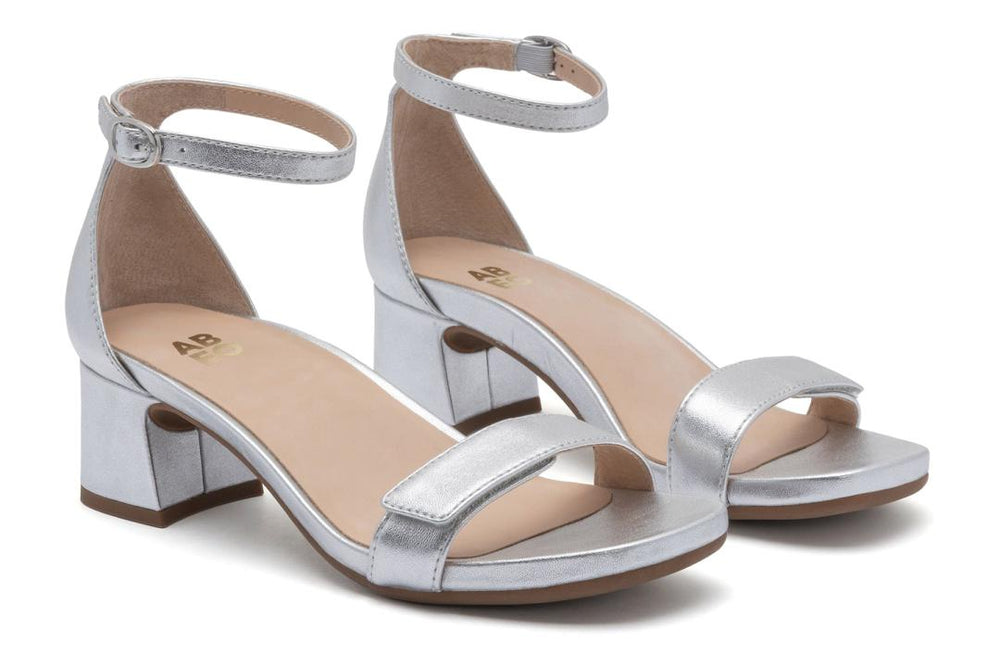 Avenue Strap Silver Leather | Women ABEO Footwear Dress