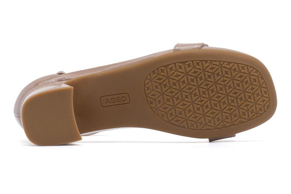Avenue Strap Tan Patent | Women ABEO Footwear Dress
