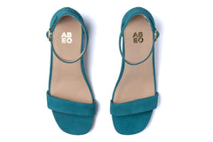 Avenue Strap Teal Suede | Women ABEO Footwear Sandals