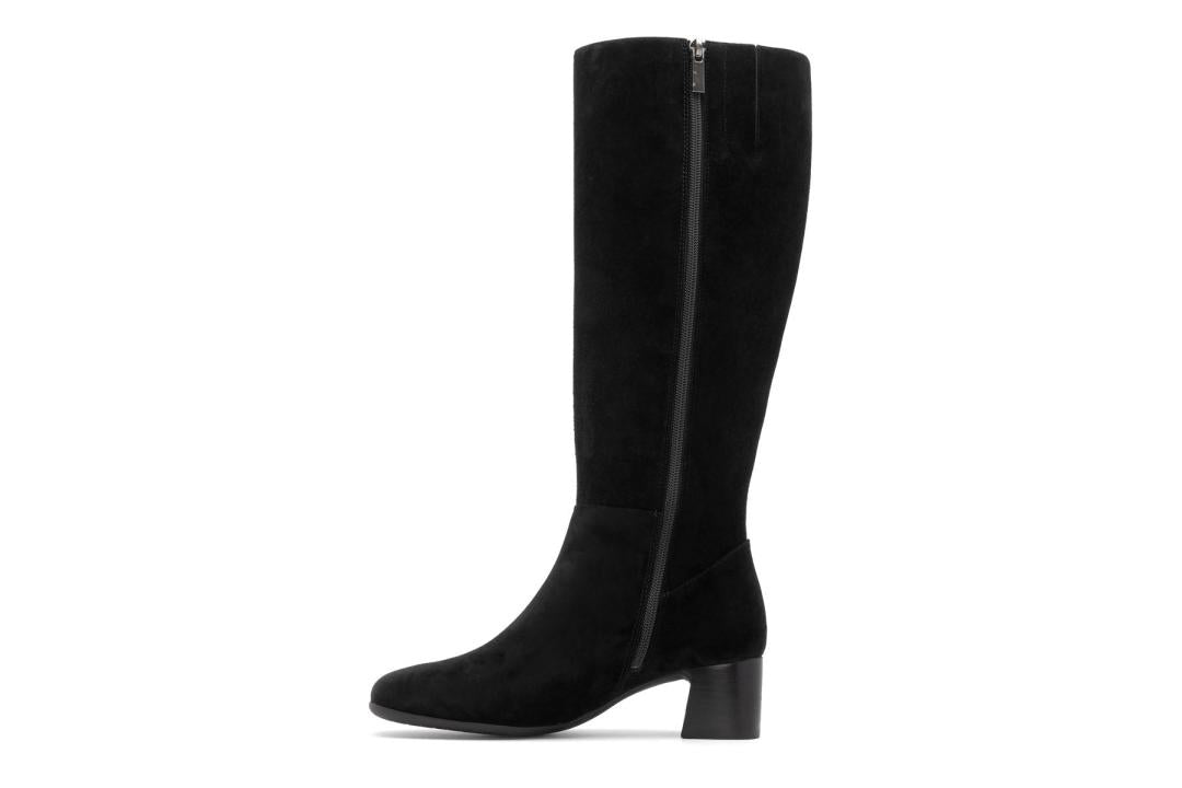 Avenue Tall Black Suede | Women ABEO Footwear Boots