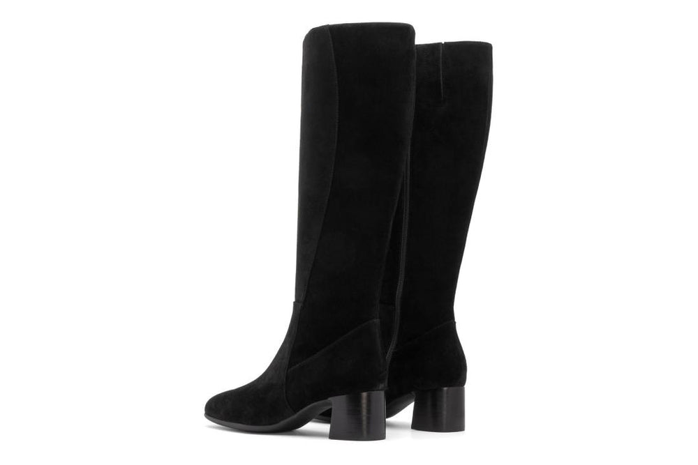 Avenue Tall Black Suede | Women ABEO Footwear Boots