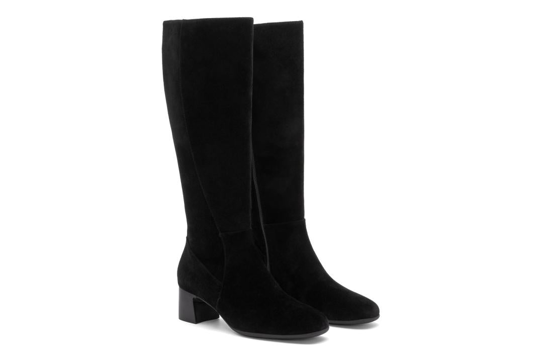 Avenue Tall Black Suede | Women ABEO Footwear Boots