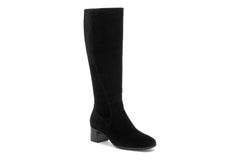 Avenue Tall Black Suede | Women ABEO Footwear Boots