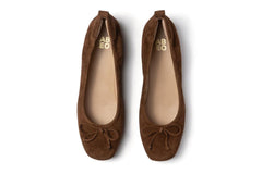 Cadence Bow Caramel Suede | Women ABEO Footwear Dress
