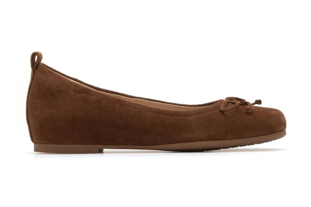 Cadence Bow Caramel Suede | Women ABEO Footwear Dress