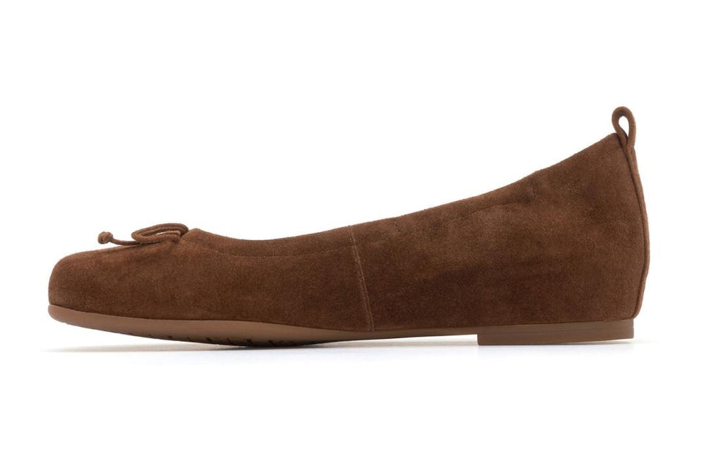 Cadence Bow Caramel Suede | Women ABEO Footwear Dress