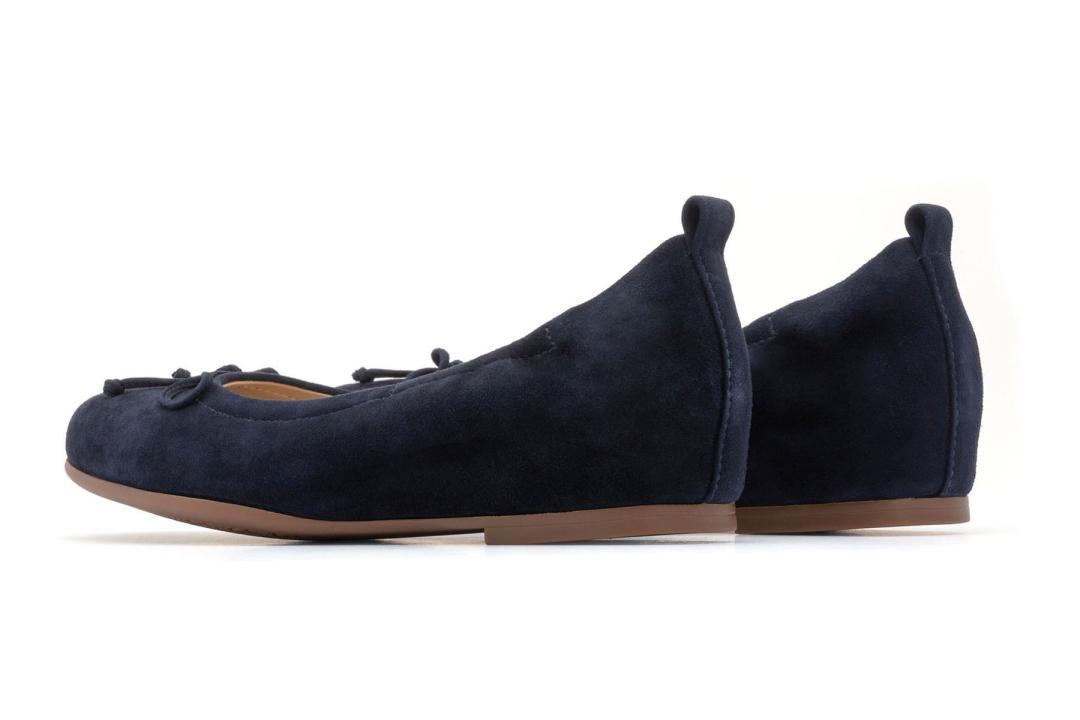 Cadence Bow Navy Suede | Women ABEO Footwear Dress