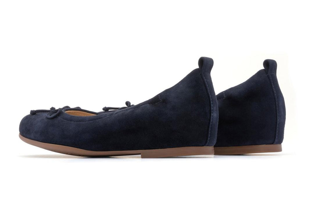 Cadence Bow Navy Suede | Women ABEO Footwear Dress
