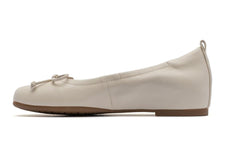 Cadence Bow Off White Leather | Women ABEO Footwear Dress