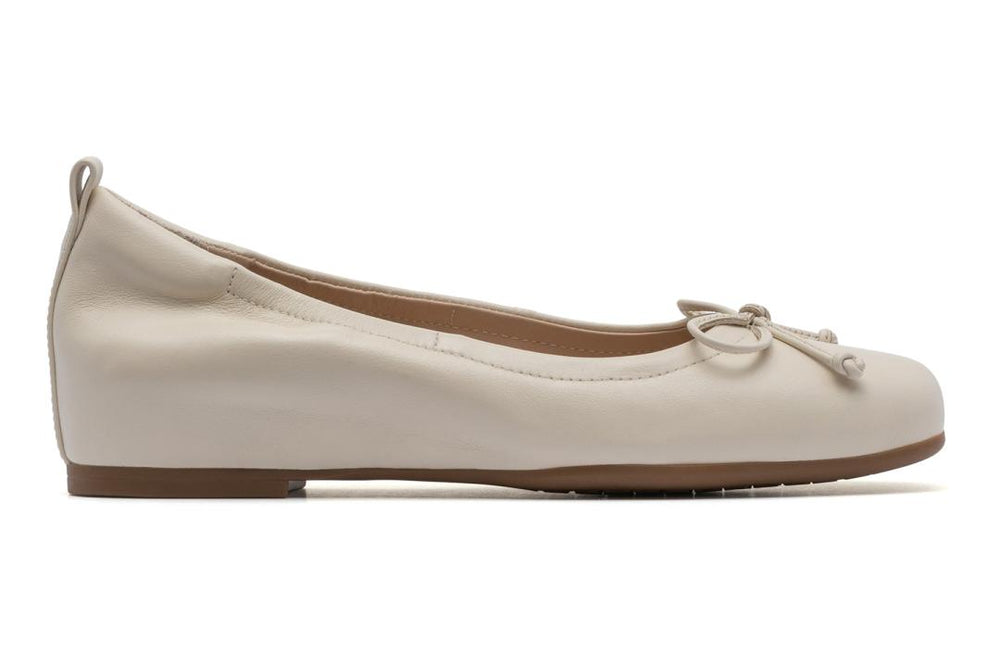 Cadence Bow Off White Leather | Women ABEO Footwear Dress