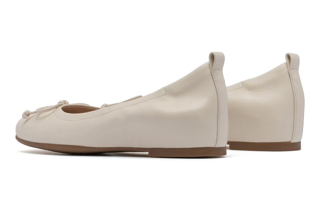 Cadence Bow Off White Leather | Women ABEO Footwear Dress