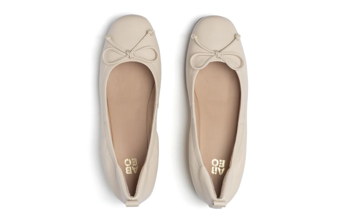 Cadence Bow Off White Leather | Women ABEO Footwear Dress