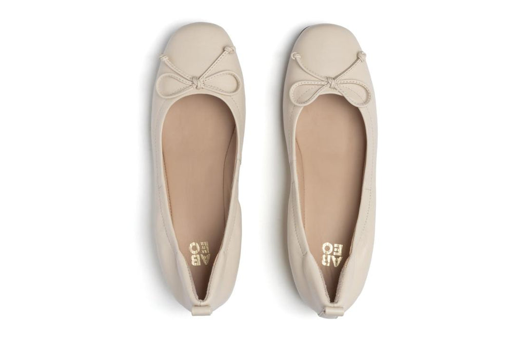 Cadence Bow Off White Leather | Women ABEO Footwear Dress