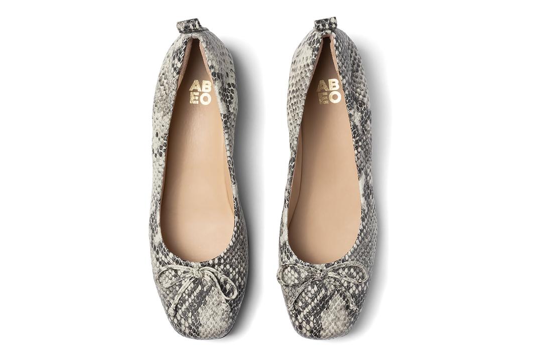 Cadence Bow Snake Print Leather | Women ABEO Footwear Dress