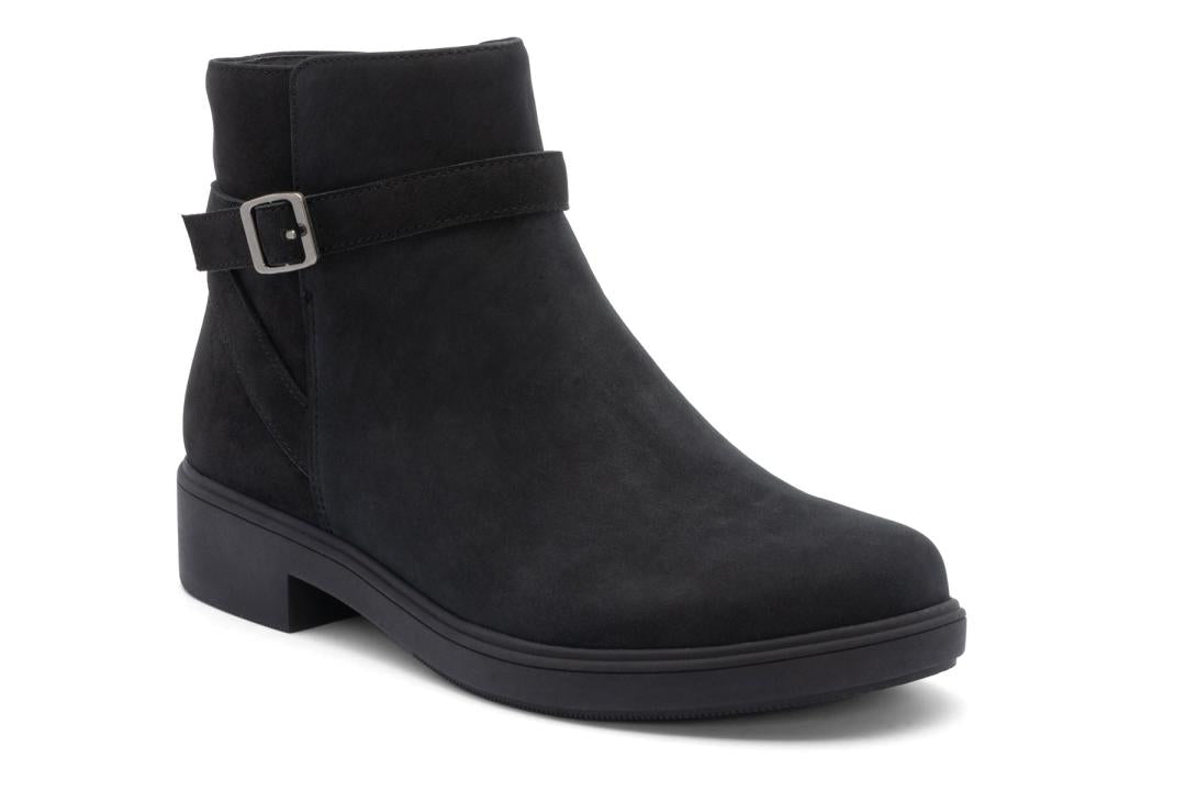 Compass Buckle Black Nubuck | Women ABEO Footwear Boots