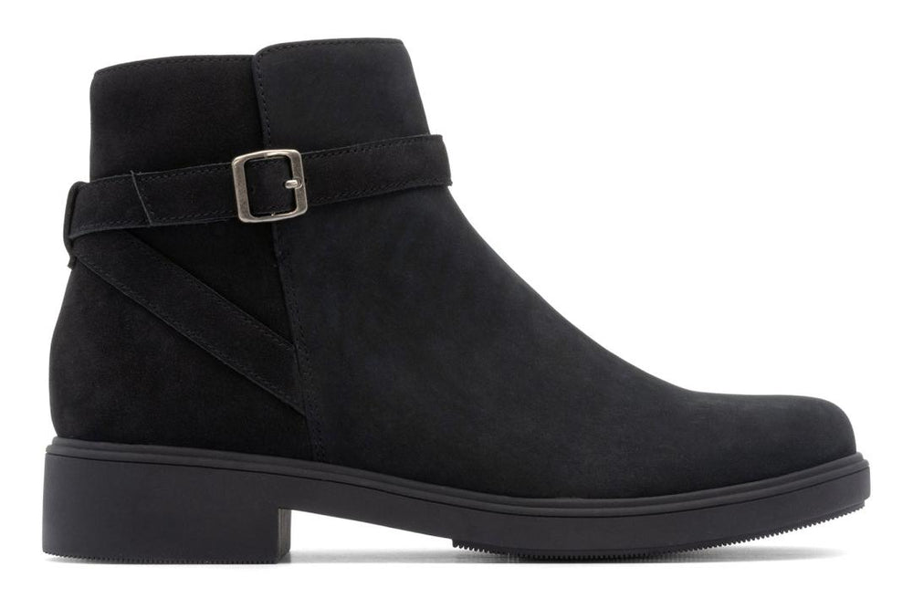Compass Buckle Black Nubuck | Women ABEO Footwear Boots