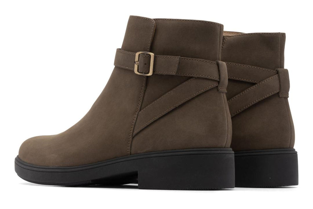 Compass Buckle Olive Nubuck | Women ABEO Footwear Boots