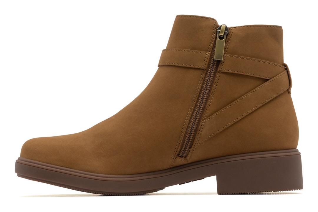 Compass Buckle Tan Nubuck | Women ABEO Footwear Boots