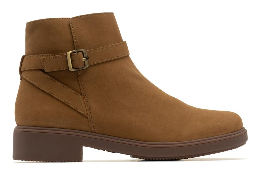 Compass Buckle Tan Nubuck | Women ABEO Footwear Boots