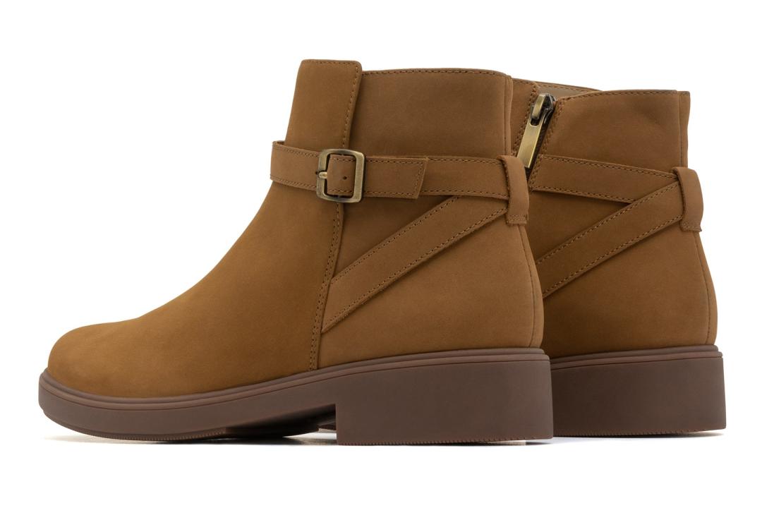 Compass Buckle Tan Nubuck | Women ABEO Footwear Boots