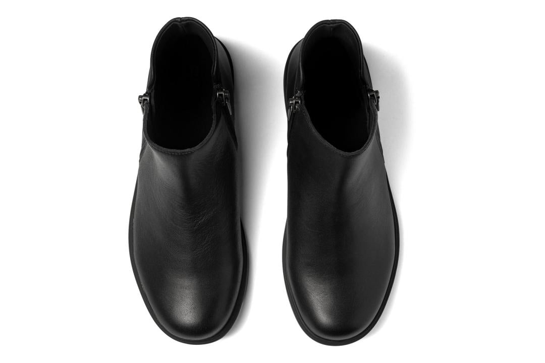 Compass Zip Black Leather | Women ABEO Footwear Boots