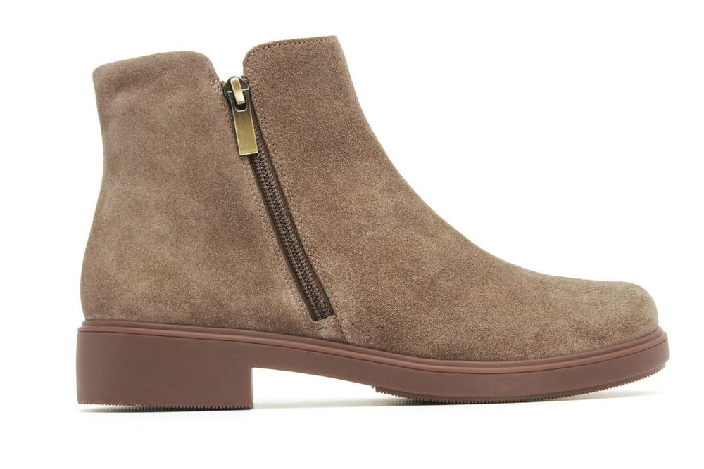 Compass Zip Dark Taupe | Women ABEO Footwear Boots