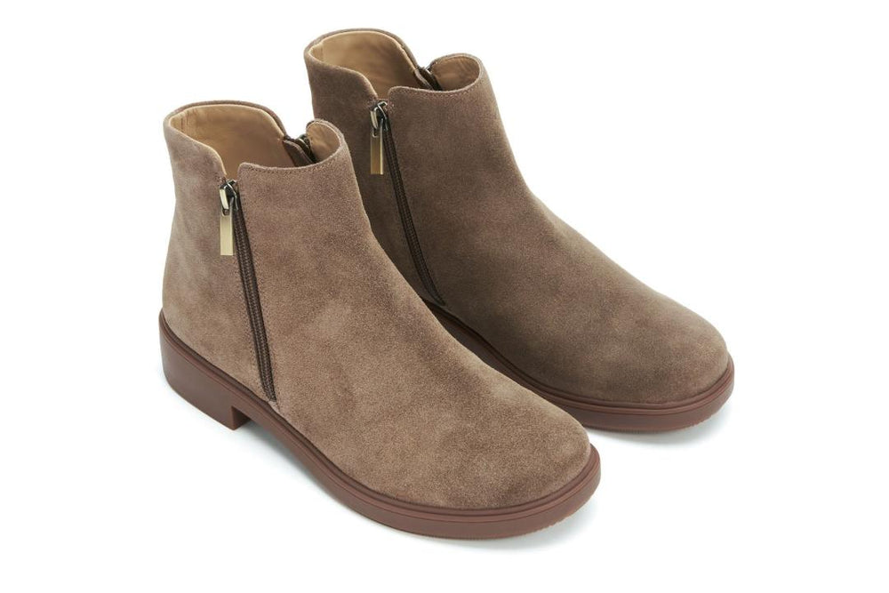Compass Zip Dark Taupe | Women ABEO Footwear Boots