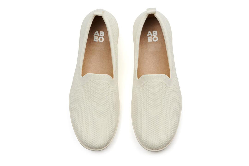 Encore Knit Slip On Coconut | Women ABEO Footwear Casual Shoes