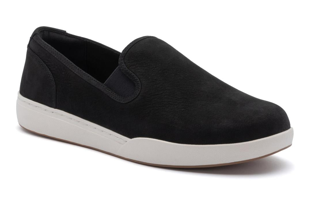 Encore Slip On Black Leather | Women ABEO Footwear Sneakers