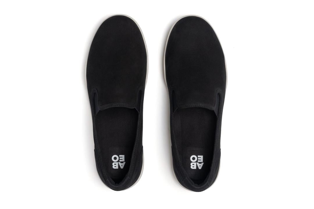 Encore Slip On Black Leather | Women ABEO Footwear Sneakers