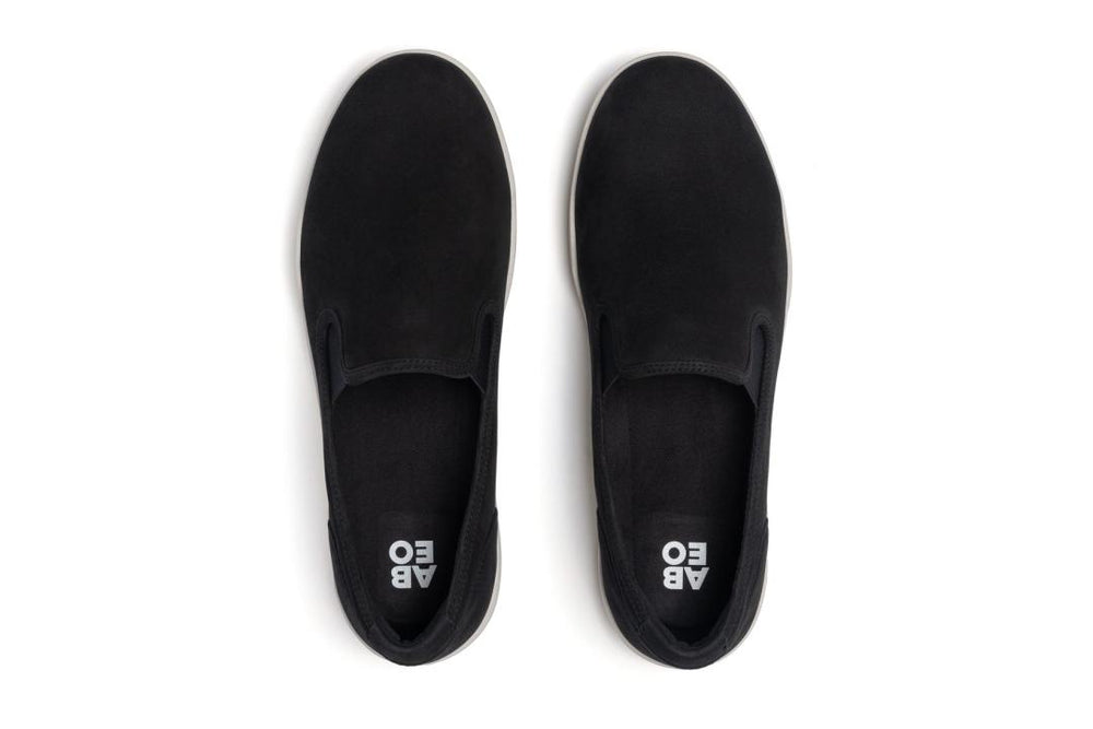 Encore Slip On Black Leather | Women ABEO Footwear Sneakers