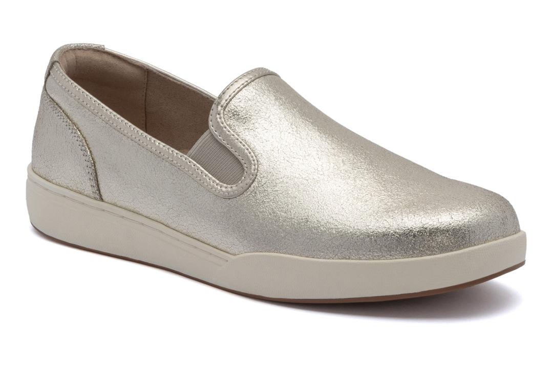 Encore Slip On Gold Leather | Women ABEO Footwear Sneakers