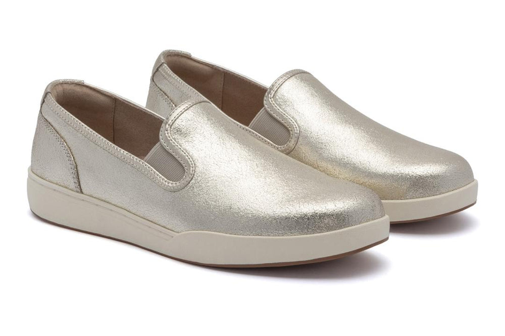 Encore Slip On Gold Leather | Women ABEO Footwear Sneakers