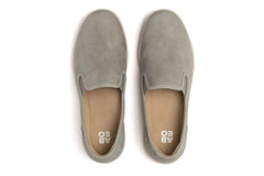 Encore Slip On Grey Metallic Leather | Women ABEO Footwear Sneakers