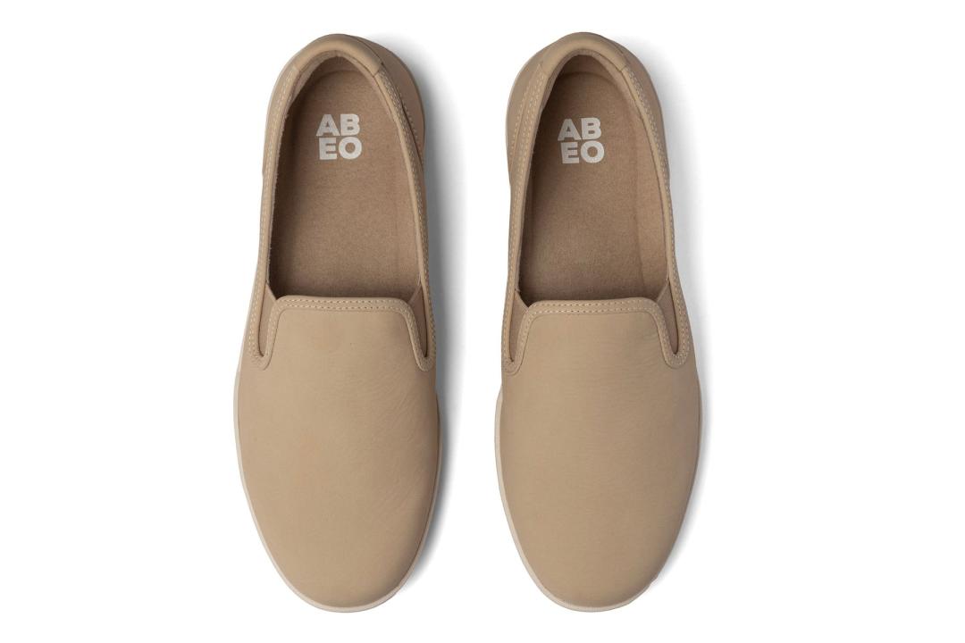 Encore Slip On Tan Nubuck | Women ABEO Footwear Sneakers