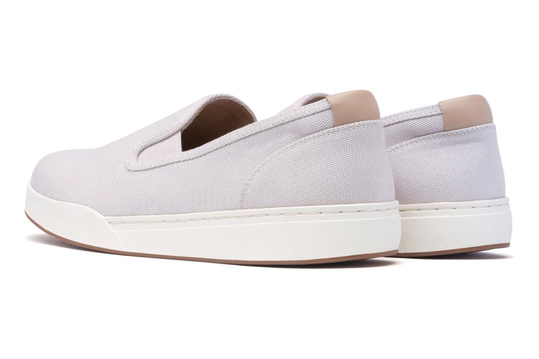 Encore Slip On Taupe Khaki Canvas | Women ABEO Footwear Sneakers