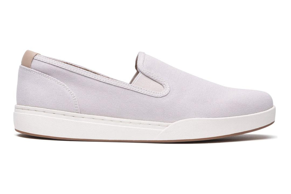Encore Slip On Taupe Khaki Canvas | Women ABEO Footwear Sneakers