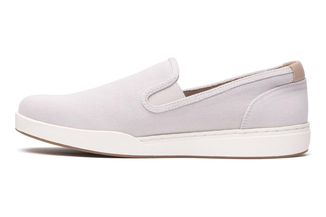 Encore Slip On Taupe Khaki Canvas | Women ABEO Footwear Sneakers