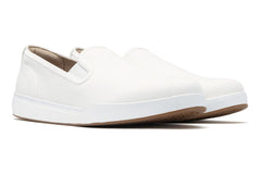 Encore Slip On White Canvas | Women ABEO Footwear Sneakers