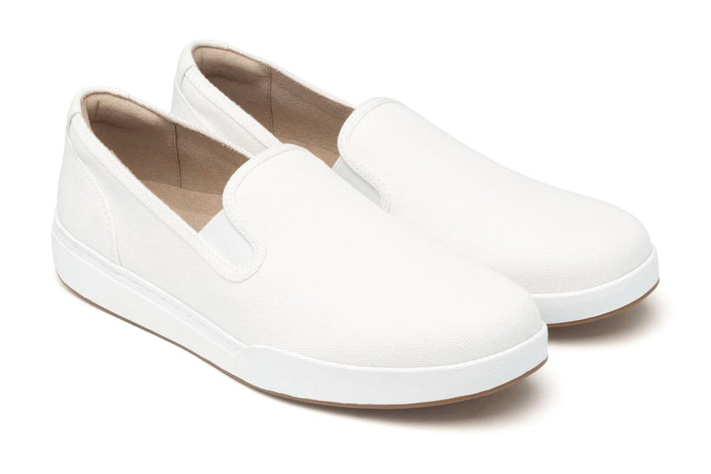 Encore Slip On White Canvas | Women ABEO Footwear Sneakers
